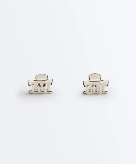 2 mini spinki do włosów z lamówką