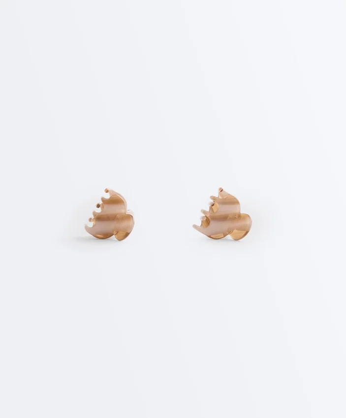 2 mini spinki do włosów z nadrukiem 2 mini spinki do włosów z nadrukiem