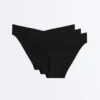 3 klasyczne majtki Bikini z mieszanki poliamidu z niewidocznym wycięciem w kształcie litery V 3 klasyczne majtki Bikini z mieszanki poliamidu z niewidocznym wycięciem w kształcie litery V
