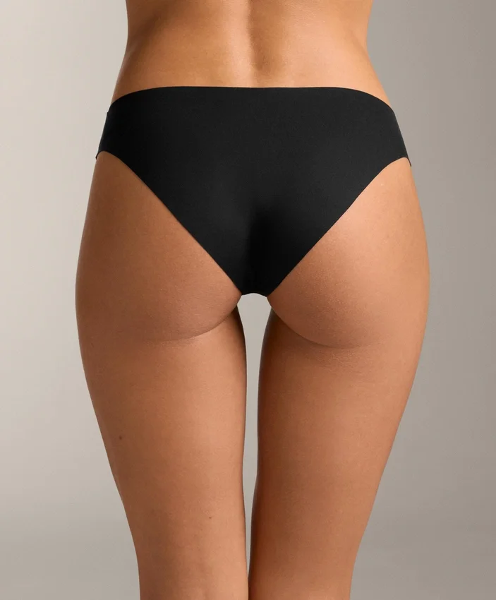 3 klasyczne majtki Bikini z mieszanki poliamidu z niewidocznym wycięciem w kształcie litery V 3 klasyczne majtki Bikini z mieszanki poliamidu z niewidocznym wycięciem w kształcie litery V