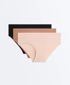 3 majtki typu hipster z logo z mieszanki poliamidu 3 majtki typu hipster z logo z mieszanki poliamidu
