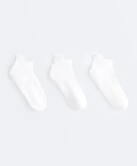 3 pary sportowych skarpetek do butów typu sneaker z mieszanki bawełny z zakładką na pięcie 3 pary sportowych skarpetek do butów typu sneaker z mieszanki bawełny z zakładką na pięcie