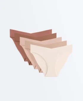 5 klasycznych majtek z mieszanki poliamidu z niewidocznym wycięciem w kształcie litery V w kolorach Pantone™ 5 klasycznych majtek z mieszanki poliamidu z niewidocznym wycięciem w kształcie litery V w kolorach Pantone™