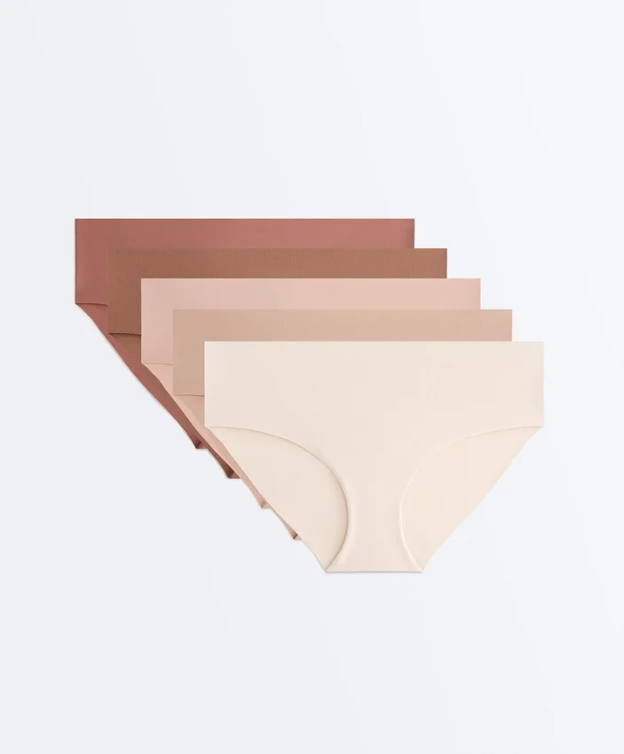 5 majtki typu hipster z niewidocznej mieszanki poliamidu Pantone™ 5 majtki typu hipster z niewidocznej mieszanki poliamidu Pantone™