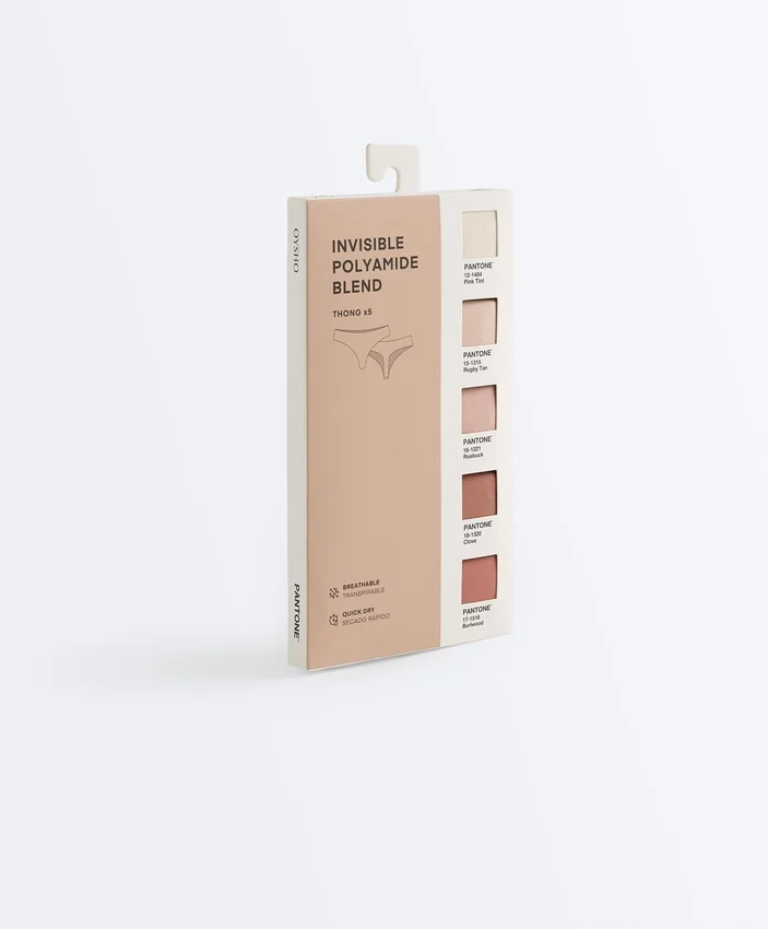 5 Stringi Pantone™ z mieszanki poliamidu 5 Stringi Pantone™ z mieszanki poliamidu