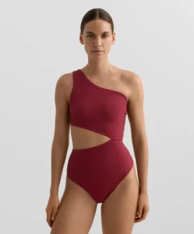 Asymetryczny Trikini z mini kratką Asymetryczny Trikini z mini kratką