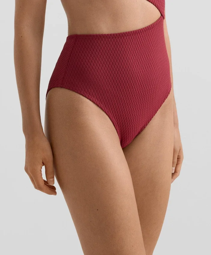 Asymetryczny Trikini z mini kratką Asymetryczny Trikini z mini kratką