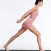 Comfortlux Spodnie typu hot pants z wysokim stanem (5 cm) w paski Comfortlux Spodnie typu hot pants z wysokim stanem (5 cm) w paski