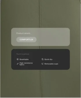 Bezrękawnik Comfortlux z odkrytymi plecami