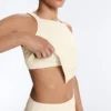 Bezrękawnik Comfortlux z wiązaniem na szyi i wykończeniem typu hemstitch