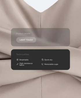 Bezrękawnik Light Touch z krzyżującymi się ramiączkami