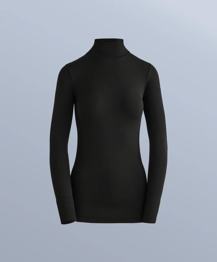 Bezszwowy T-shirt z wełny merynosowej Bezszwowy T-shirt z wełny merynosowej