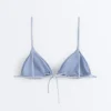 Bikini trójkątne w teksturowane paski Bikini trójkątne w teksturowane paski