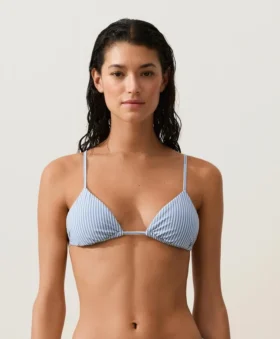 Bikini trójkątne w teksturowane paski Bikini trójkątne w teksturowane paski
