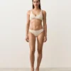 Bikini z marszczonym dekoltem typu halter Bikini z marszczonym dekoltem typu halter