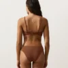 Bikini z marszczonym dekoltem typu halter Bikini z marszczonym dekoltem typu halter