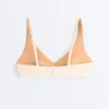 Bikini z marszczonym dekoltem typu halter Bikini z marszczonym dekoltem typu halter