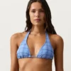 Bikini z wiązaniem na szyi w kratkę Bikini z wiązaniem na szyi w kratkę