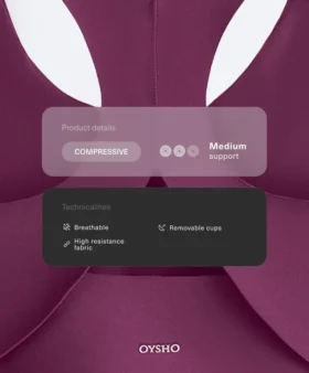 Biustonosz kompresyjny o średnim stopniu wsparcia z miseczkami Biustonosz kompresyjny o średnim stopniu wsparcia z miseczkami