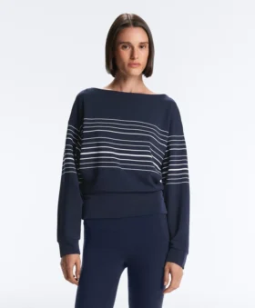 Bluza Soft Touch z modalu o miękkim dotyku w marynarskie paski Bluza Soft Touch z modalu o miękkim dotyku w marynarskie paski