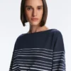 Bluza Soft Touch z modalu o miękkim dotyku w marynarskie paski Bluza Soft Touch z modalu o miękkim dotyku w marynarskie paski