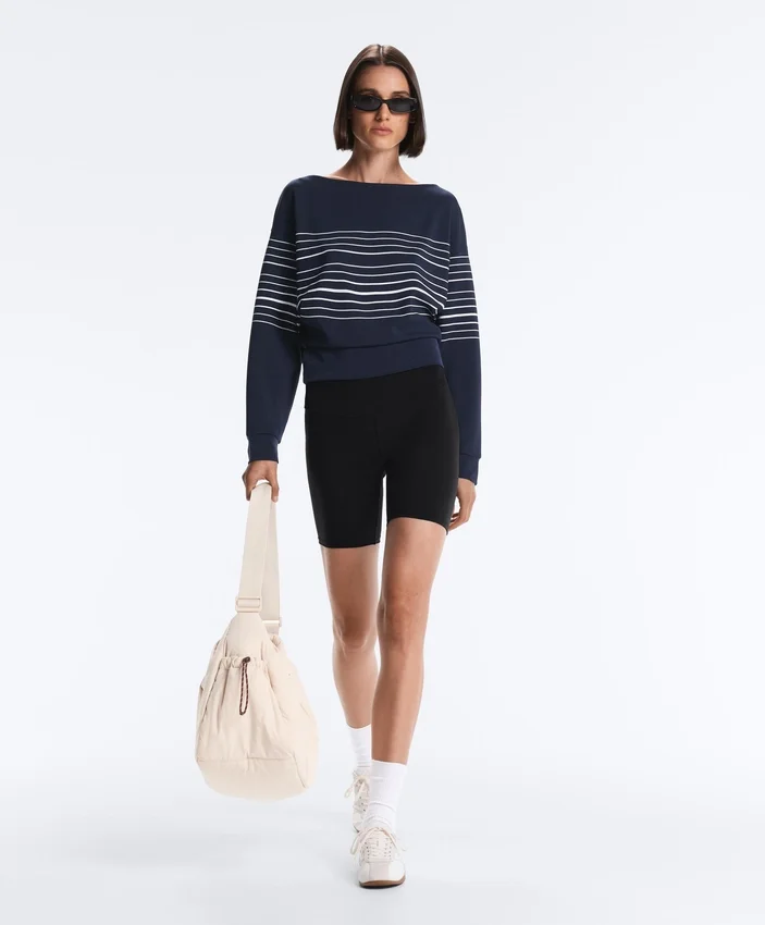 Bluza Soft Touch z modalu o miękkim dotyku w marynarskie paski Bluza Soft Touch z modalu o miękkim dotyku w marynarskie paski