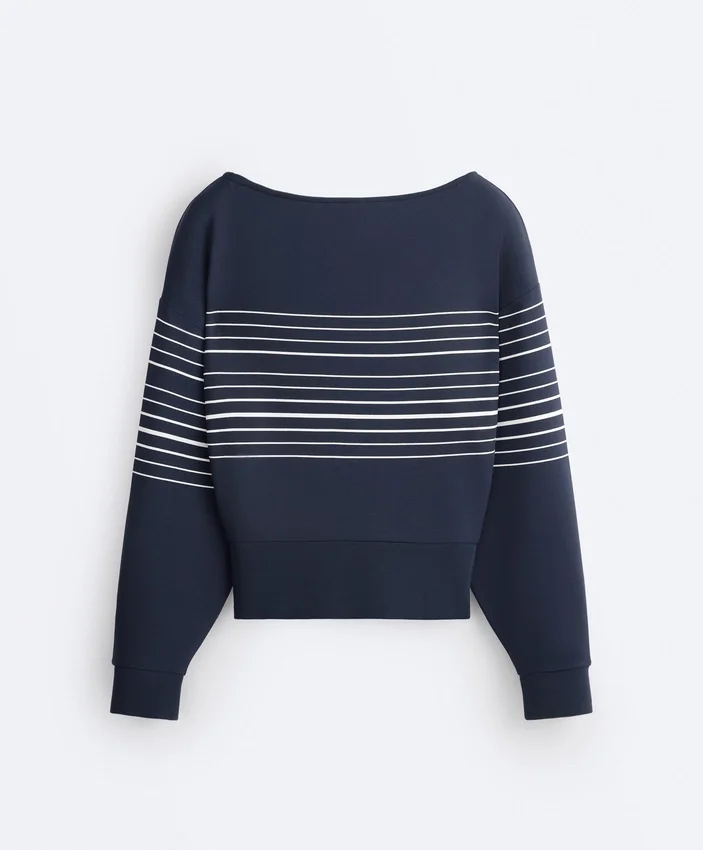 Bluza Soft Touch z modalu o miękkim dotyku w marynarskie paski Bluza Soft Touch z modalu o miękkim dotyku w marynarskie paski