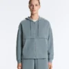 Bluza Soft Touch z prążkowanego materiału z zamkiem błyskawicznym i miękkim w dotyku modalu Bluza Soft Touch z prążkowanego materiału z zamkiem błyskawicznym i miękkim w dotyku modalu