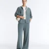 Bluza Soft Touch z prążkowanego materiału z zamkiem błyskawicznym i miękkim w dotyku modalu Bluza Soft Touch z prążkowanego materiału z zamkiem błyskawicznym i miękkim w dotyku modalu