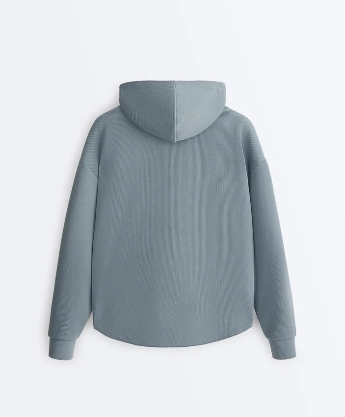 Bluza Soft Touch z prążkowanego materiału z zamkiem błyskawicznym i miękkim w dotyku modalu Bluza Soft Touch z prążkowanego materiału z zamkiem błyskawicznym i miękkim w dotyku modalu