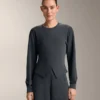 Bluza z asymetrycznymi paskami z modalu Bluza z asymetrycznymi paskami z modalu