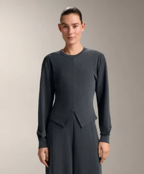 Bluza z asymetrycznymi paskami z modalu Bluza z asymetrycznymi paskami z modalu