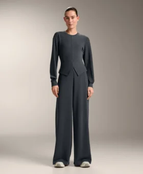 Bluza z asymetrycznymi paskami z modalu Bluza z asymetrycznymi paskami z modalu