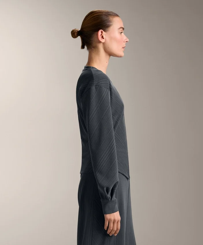 Bluza z asymetrycznymi paskami z modalu Bluza z asymetrycznymi paskami z modalu