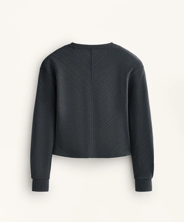 Bluza z asymetrycznymi paskami z modalu Bluza z asymetrycznymi paskami z modalu