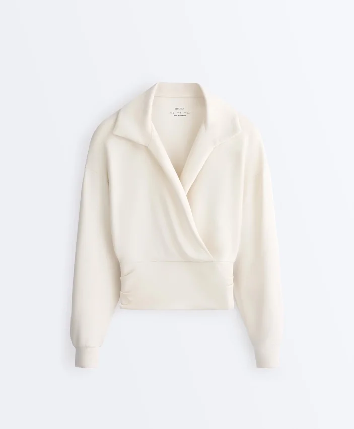 Bluza z golfem i wiązaniem, wykonana z Soft Touch Modalu Bluza z golfem i wiązaniem, wykonana z Soft Touch Modalu