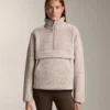 Bluza z imitacji kożuchu z przednią kieszenią Bluza z imitacji kożuchu z przednią kieszenią