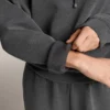 Bluza z kapturem o prostym kroju z szczotkowanego modalu w kolorze melanżowym Bluza z kapturem o prostym kroju z szczotkowanego modalu w kolorze melanżowym