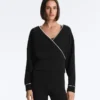 Bluza z kontrastową lamówką i modalem Bluza z kontrastową lamówką i modalem