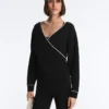 Bluza z kontrastową lamówką i modalem Bluza z kontrastową lamówką i modalem