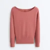 Bluza z modalu Soft Touch z dekoltem w łódkę Bluza z modalu Soft Touch z dekoltem w łódkę