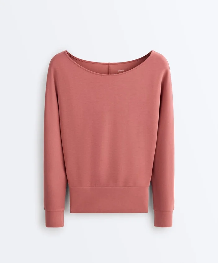 Bluza z modalu Soft Touch z dekoltem w łódkę Bluza z modalu Soft Touch z dekoltem w łódkę