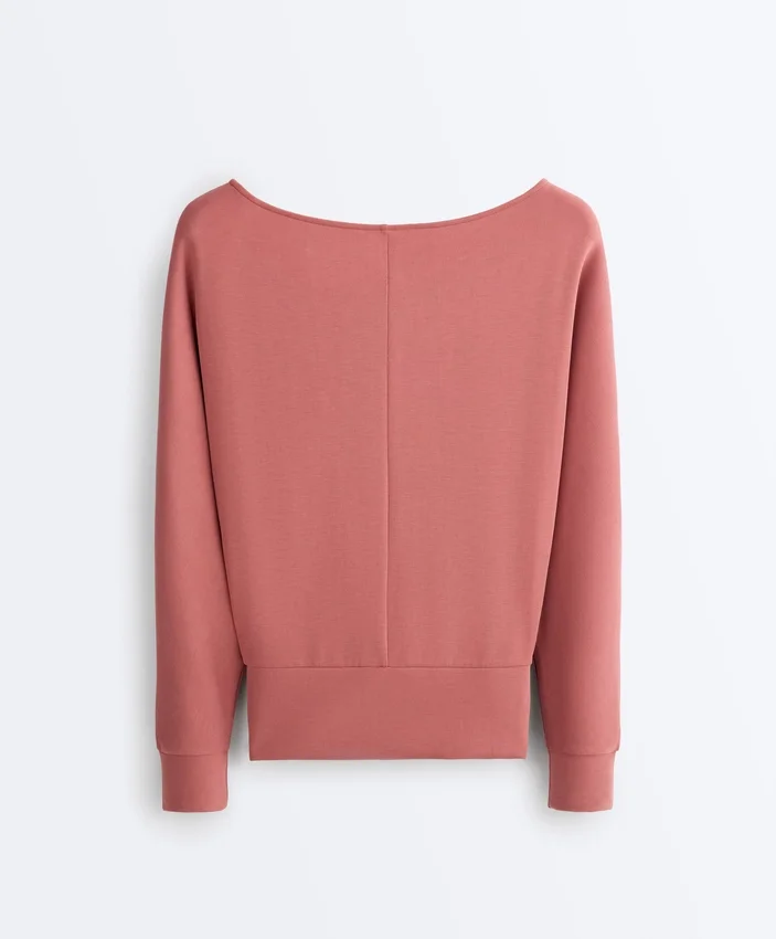 Bluza z modalu Soft Touch z dekoltem w łódkę Bluza z modalu Soft Touch z dekoltem w łódkę