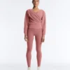 Bluza z modalu szczotkowanego z przodem kopertowym Bluza z modalu szczotkowanego z przodem kopertowym