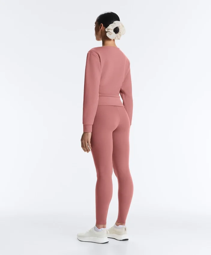 Bluza z modalu szczotkowanego z przodem kopertowym Bluza z modalu szczotkowanego z przodem kopertowym