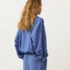 Bluza z półsuwakiem i kieszenią z przodu, mieszanka lyocellu i 24% lnu Bluza z półsuwakiem i kieszenią z przodu, mieszanka lyocellu i 24% lnu