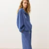 Bluza z półsuwakiem i kieszenią z przodu, mieszanka lyocellu i 24% lnu Bluza z półsuwakiem i kieszenią z przodu, mieszanka lyocellu i 24% lnu