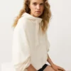 Bluza z półsuwakiem i kieszenią z przodu, mieszanka lyocellu i 24% lnu Bluza z półsuwakiem i kieszenią z przodu, mieszanka lyocellu i 24% lnu