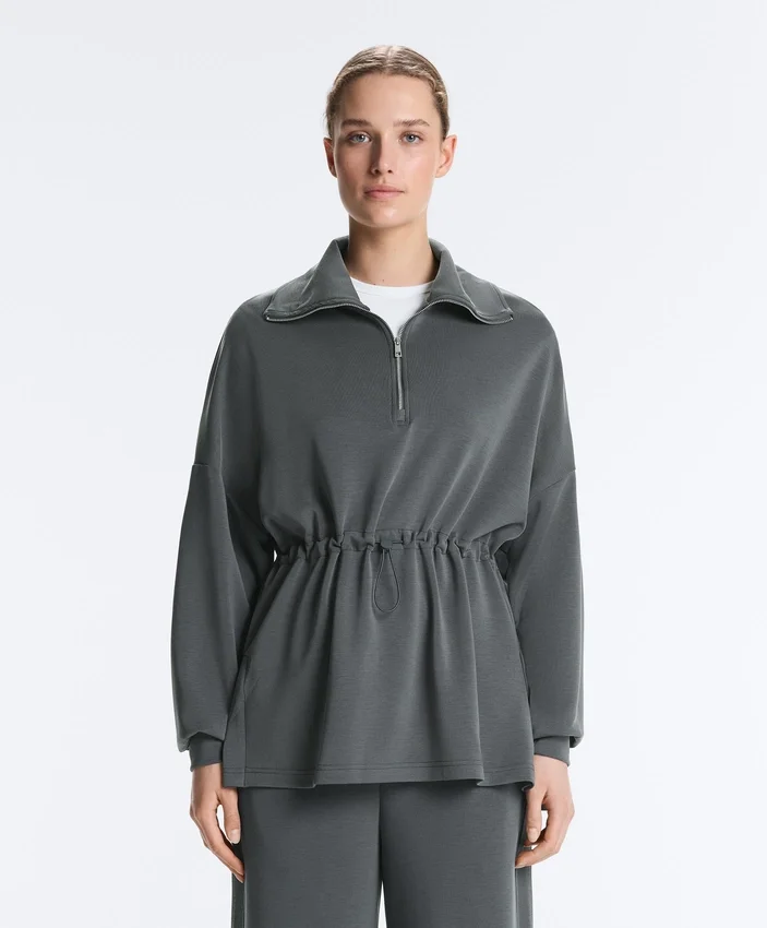 Bluza z półsuwakiem z Soft Touch modalu Bluza z półsuwakiem z Soft Touch modalu