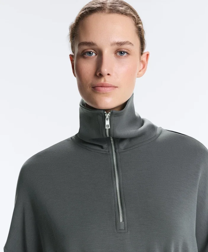 Bluza z półsuwakiem z Soft Touch modalu Bluza z półsuwakiem z Soft Touch modalu
